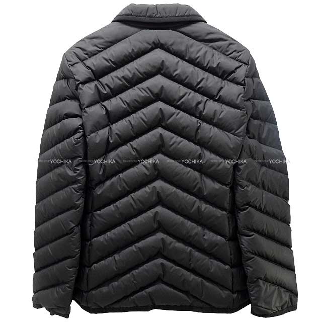 2023 AW HERMES Down jacket Quilted Overshirt Clou de Selle with Patch #34 Noir (Black) Polyester/Cotton/Rayon/Down/Feather/Cashmere Black HW[BRAND NEW][Authentic]