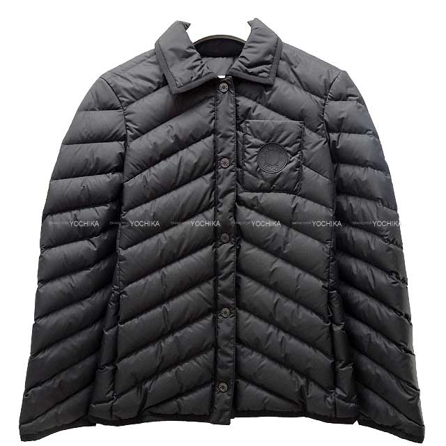 2023 AW HERMES Down jacket Quilted Overshirt Clou de Selle with Patch #34 Noir (Black) Polyester/Cotton/Rayon/Down/Feather/Cashmere Black HW[BRAND NEW][Authentic]