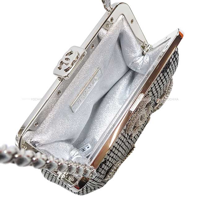 2024 coconeige CHANEL Clutch bag Logo & Star No5 Purse chain Silver Metallic mesh/Strass Metal Silver HW Metal Gold HW AP3534[BRAND NEW][Authentic]