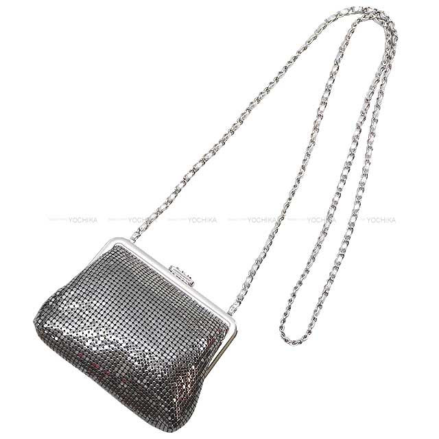 2024 coconeige CHANEL Clutch bag Logo & Star No5 Purse chain Silver Metallic mesh/Strass Metal Silver HW Metal Gold HW AP3534[BRAND NEW][Authentic]