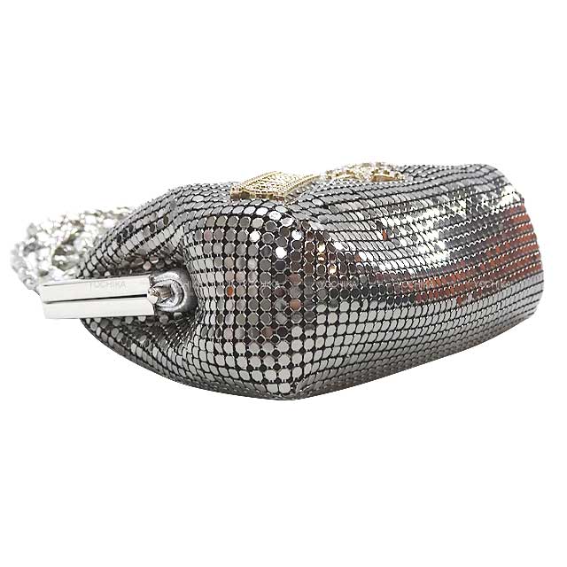 2024 coconeige CHANEL Clutch bag Logo & Star No5 Purse chain Silver Metallic mesh/Strass Metal Silver HW Metal Gold HW AP3534[BRAND NEW][Authentic]