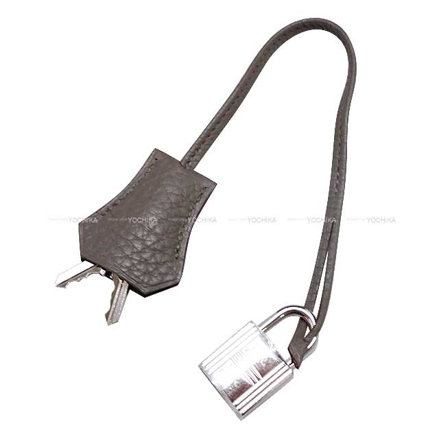 HERMES Handbag Birkin30 Etain Epsom Souple Silver HW Stamp □Q[EXCELLENT][Authentic]