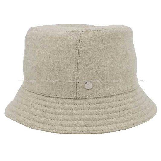 2022 AW HERMES hat Bucket Hat Calvi #56 Cashmere100% Silver HW[EXCELLENT][Authentic]