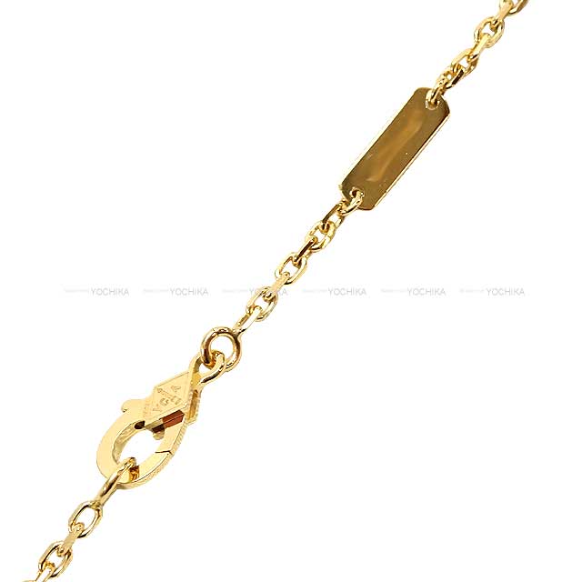 Van Cleef & Arpels necklace Magic Alhambra Pendant Long Guilloche Gold K18YG VCARP4K000[EXCELLENT][Authentic]