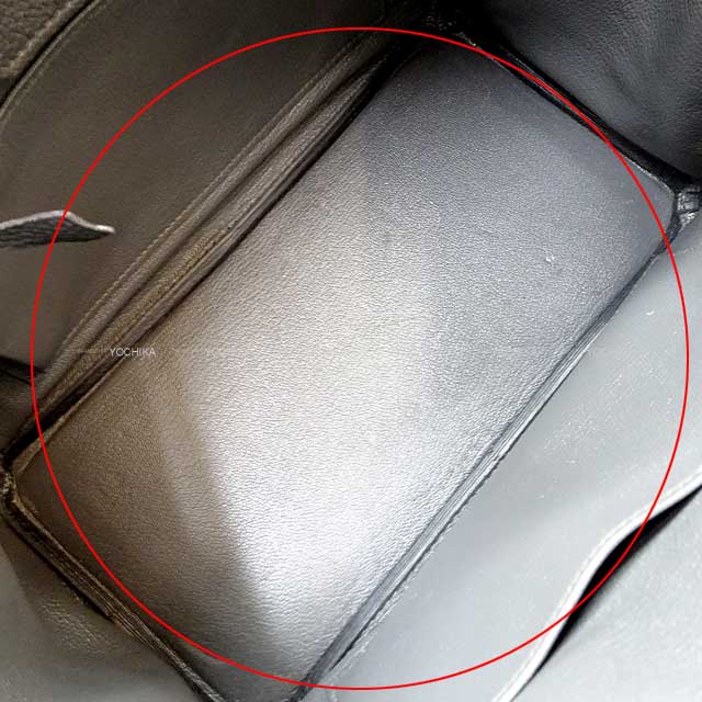 [Pre-loved] HERMES Handbag Birkin25 Graphite Veau Jonathan Silver HW Stamp A[USED SA][Authentic]