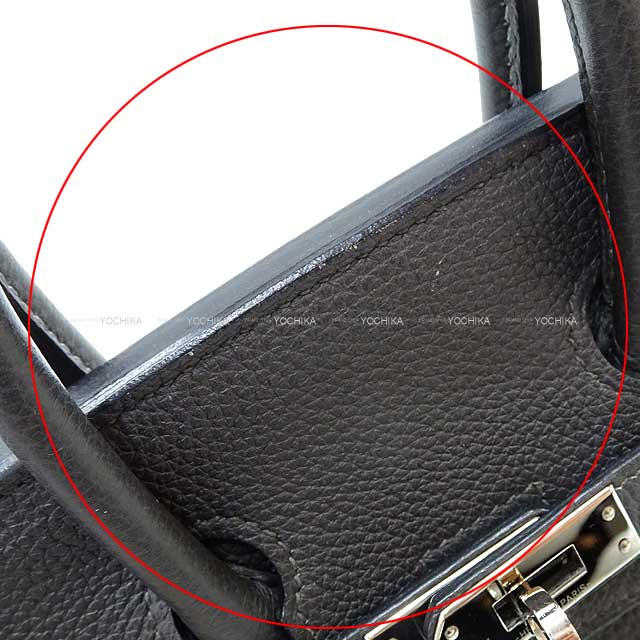 [Pre-loved] HERMES Handbag Birkin25 Graphite Veau Jonathan Silver HW Stamp A[USED SA][Authentic]