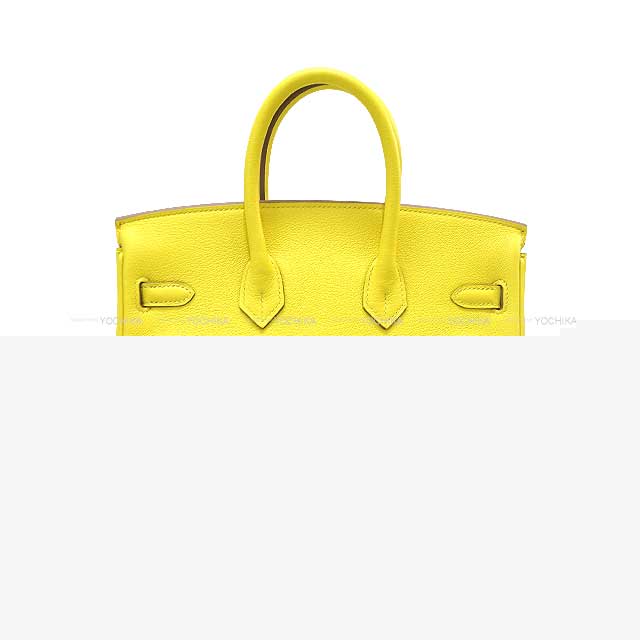 HERMES Handbag Birkin25 Verso Lime/Blue Bleuet Veau Madame Silver HW Stamp Z[EXCELLENT][Authentic]