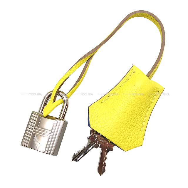 HERMES Handbag Birkin25 Verso Lime/Blue Bleuet Veau Madame Silver HW Stamp Z[EXCELLENT][Authentic]