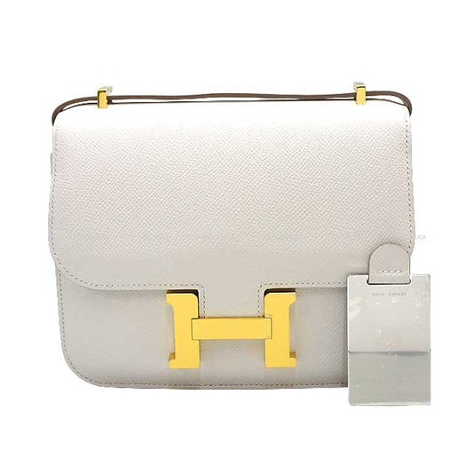 HERMES Shoulder bag Constance 3 18 Miroir New Gris Perle Veau Epsom Gold HW Stamp B[BRAND NEW][Authentic]