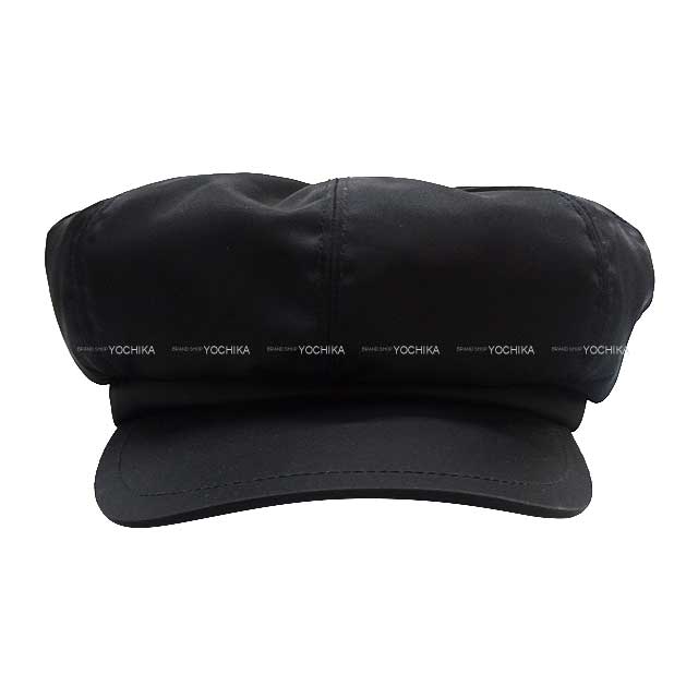 PRADA cap Re-Nylon Cassock Hat #L Noir (Black) Recycling polyamide Silver HW 1HC551_2DMI_F0002[BRAND NEW][Authentic]