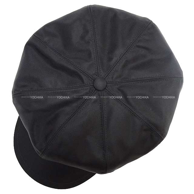 PRADA cap Re-Nylon Cassock Hat #L Noir (Black) Recycling polyamide Silver HW 1HC551_2DMI_F0002[BRAND NEW][Authentic]