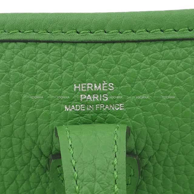 HERMES Shoulder bag Evelyne 16 TPM Vert Yucca Taurillon Clemence Silver HW Stamp B[BRAND NEW][Authentic]