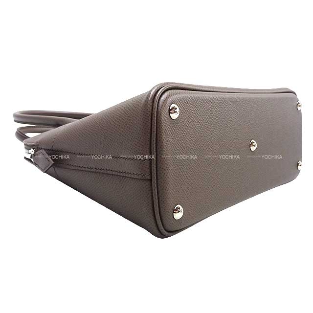 [Pre-loved] HERMES Shoulder bag Bolide27 Etain Ever Grain Silver HW Stamp D[LIKE NEW][Authentic]