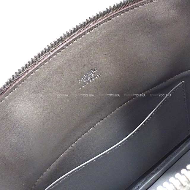 [Pre-loved] HERMES Shoulder bag Bolide27 Etain Ever Grain Silver HW Stamp D[LIKE NEW][Authentic]