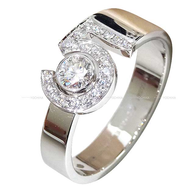 CHANEL ring Eternal Ring No.5 #61 White Gold 18KWG/Diamond 0.26ct #61 White Gold HW J12002[ALMOST NEW][Authentic]
