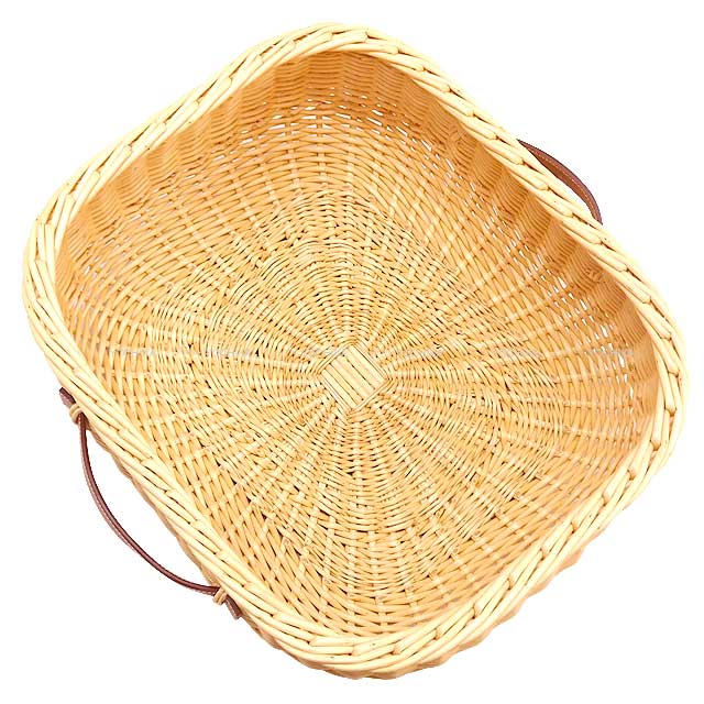 HERMES imported variety goods Fruit Basket Oseraie Picnic Terre Battue Rattan/Swift[EXCELLENT][Authentic]