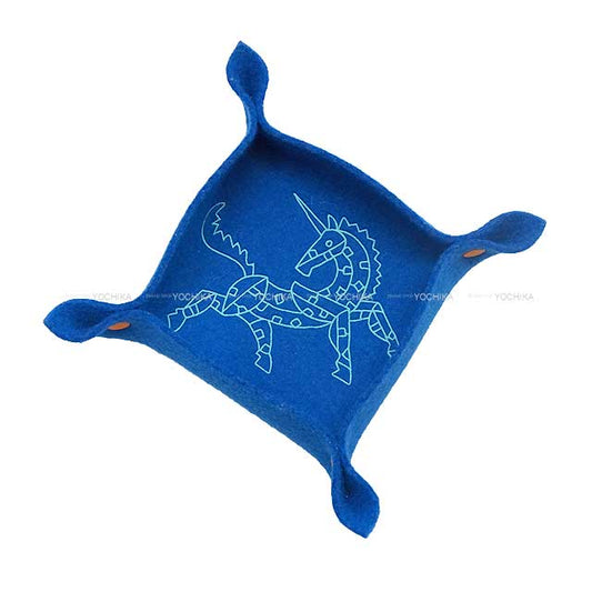 HERMES Tray Vide Poche Epopee PM Blue Feutre(Felt)[BRAND NEW][Authentic]