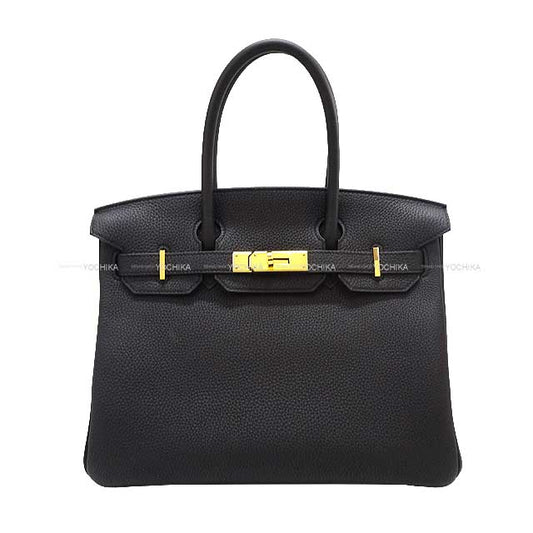 [Pre-loved] HERMES Handbag Birkin30 Noir (Black) Veau Togo Gold HW Stamp Z[LIKE NEW][Authentic]