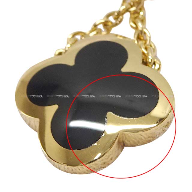 [Pre-loved] Van Cleef & Arpels necklace Pure Alhambra Black/Gold Onyx/K18 Gold HW VCARB13900[LIKE NEW][Authentic]