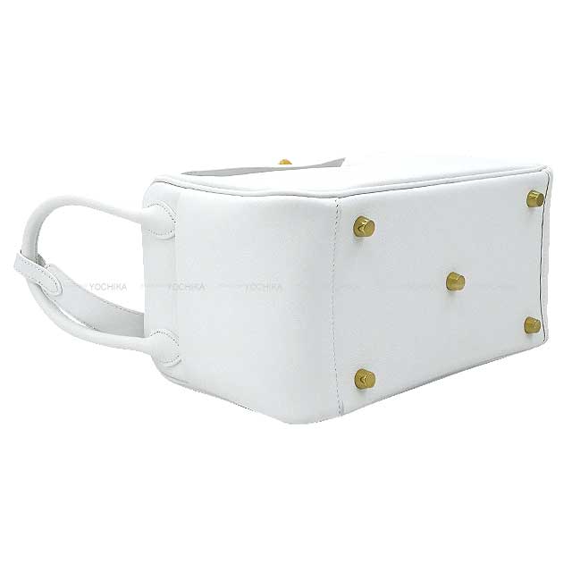 HERMES Shoulder bag Lindy 26 New White Evercolor Gold HW Stamp B[BRAND NEW][Authentic]