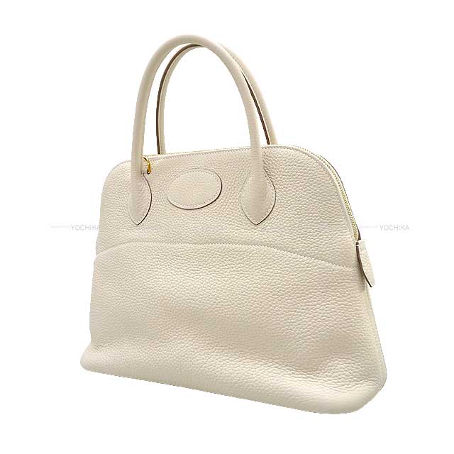 HERMES Shoulder bag Bolide31 Craie Taurillon Clemence Gold HW Stamp Y[ALMOST NEW][Authentic]