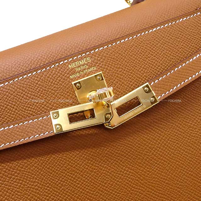 HERMES Shoulder bag Kelly25 Sellier  Gold Veau Epsom Gold HW Stamp B[BRAND NEW][Authentic]