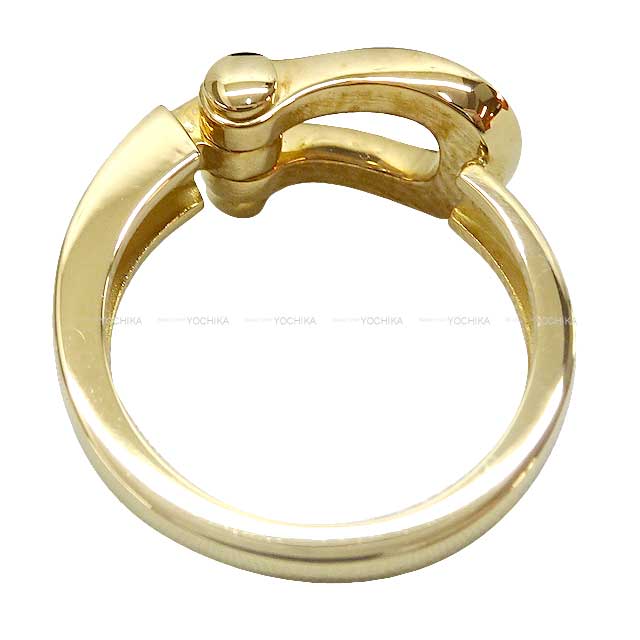 11717 ring Force10 MM #46 K18YG/Diamond 0.2ct Gold HW 4B0378[EXCELLENT][Authentic]