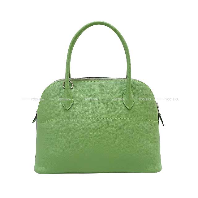 [Pre-loved] HERMES Shoulder bag Bolide27 Vert criquet Veau Epsom Silver HW Stamp Y[LIKE NEW][Authentic]