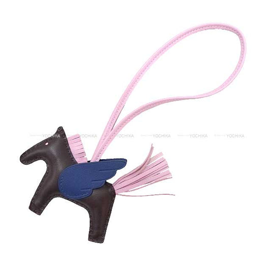 HERMES bag charm Rodeo Pegasus PM Rouge Sellier/Bleu Saphir/Mauve sylvestre Agneau Milo/Veau Swift Stamp U[BRAND NEW][Authentic]