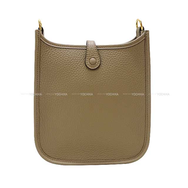 HERMES Shoulder bag Evelyne 16 TPM Beige Marfa Taurillon Clemence Gold HW Stamp W[EXCELLENT][Authentic]