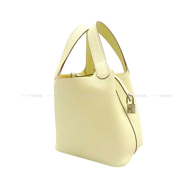 HERMES Handbag Picotin Lock 18 PM Jaune Milton Taurillon Clemence Silver HW Stamp K[BRAND NEW][Authentic]