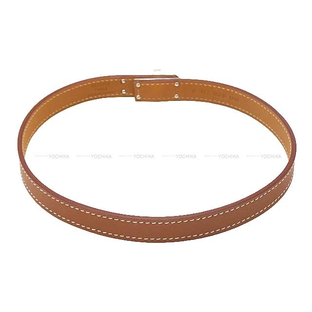 HERMES bracelet O'kelly Choker Gold Veau Swift Silver HW Stamp B[BRAND NEW][Authentic]