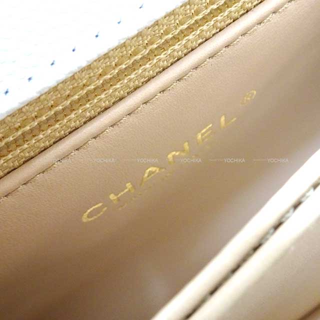 CHANEL Shoulder bag Matelasse COCO Handle XS 24 Top Handle Chain Blanc (White) Graind Calf(Caviarskin) Champagne Gold HW A92990[EXCELLENT][Authentic]