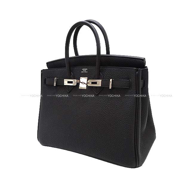 HERMES Handbag Birkin25 Birkin25 Noir (Black) Veau Jonathan Silver HW Stamp Z[ALMOST NEW][Authentic]