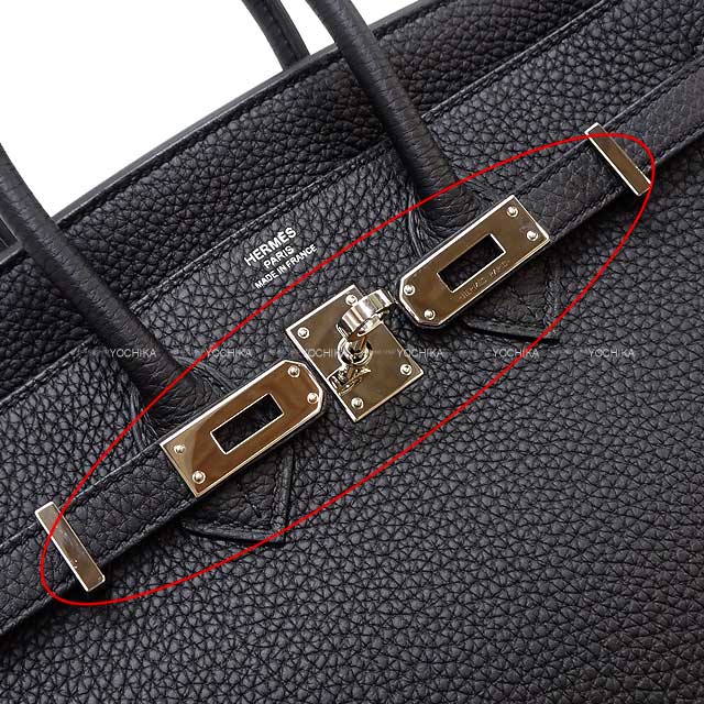 HERMES Handbag Birkin25 Birkin25 Noir (Black) Veau Jonathan Silver HW Stamp Z[ALMOST NEW][Authentic]