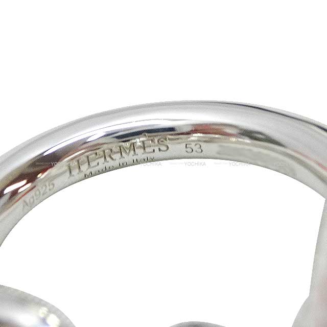 HERMES ring Croisette GM #53 Silver Silver925 (SV925 Ag925) #51 Silver HW[BRAND NEW][Authentic]