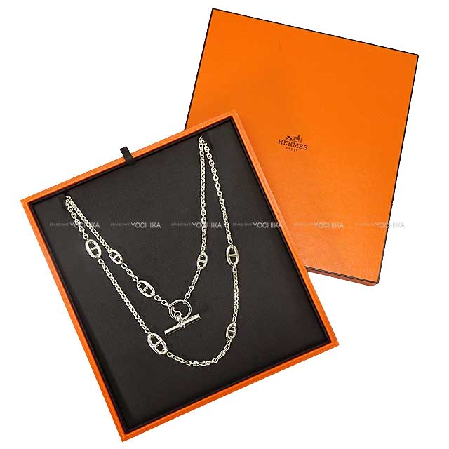 [Pre-loved] HERMES necklace Farandole 120cm Chaine d'Ancre Long  Silver Silver925 Silver HW[LIKE NEW][Authentic]