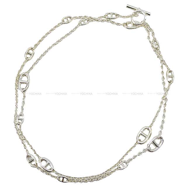 [Pre-loved] HERMES necklace Farandole 120cm Chaine d'Ancre Long  Silver Silver925 Silver HW[LIKE NEW][Authentic]