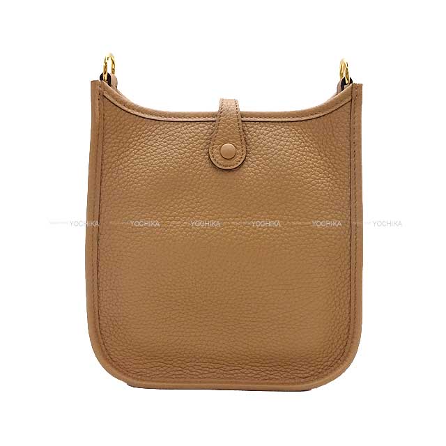 HERMES Shoulder bag Evelyne 16 TPM Amazon Maxi Quadrille Chai/Biscuit/Rouge H/Bleu Billard Taurillon Clemence Gold HW Stamp U[EXCELLENT][Authentic]