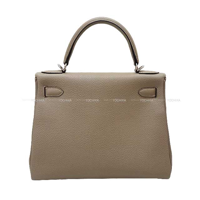 [Pre-loved] HERMES Shoulder bag Kelly28 Retourne Gris Asphalte Veau Togo Silver HW Stamp C[LIKE NEW][Authentic]