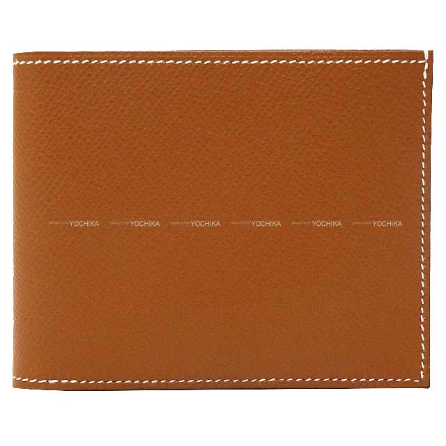 HERMES Bi-fold wallet CITIZEN Twill Garden of Harnesses Gold/Ecru/Vert Absinthe Veau Epsom/Silk100% Stamp U[EXCELLENT][Authentic]