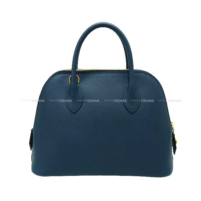 [Pre-loved] HERMES Shoulder bag Bolide1923 25 Bleu de Prusse Veau Epsom Gold HW Stamp B[LIKE NEW][Authentic]