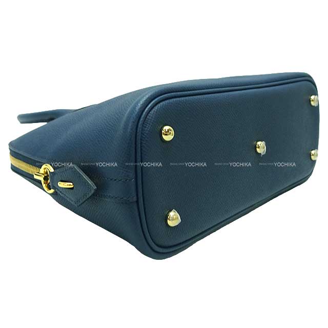 [Pre-loved] HERMES Shoulder bag Bolide1923 25 Bleu de Prusse Veau Epsom Gold HW Stamp B[LIKE NEW][Authentic]