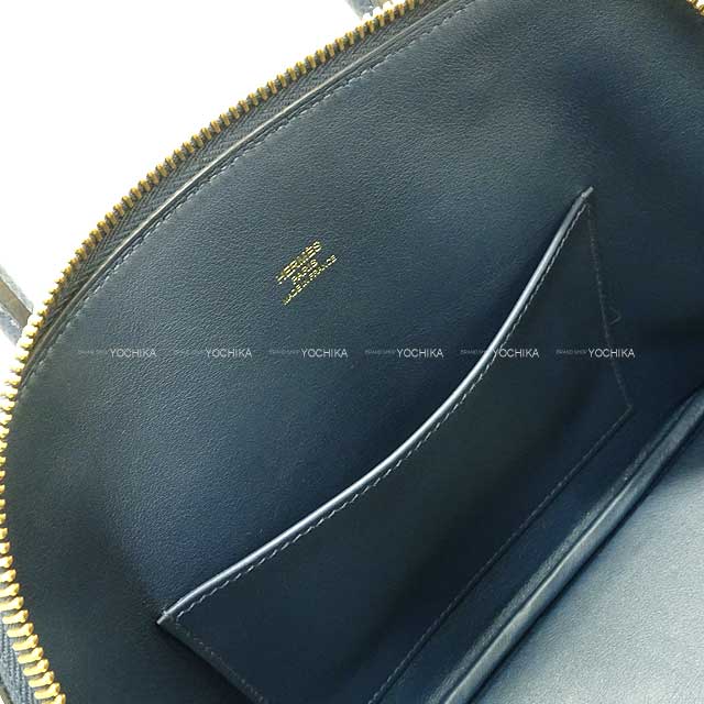 [Pre-loved] HERMES Shoulder bag Bolide1923 25 Bleu de Prusse Veau Epsom Gold HW Stamp B[LIKE NEW][Authentic]