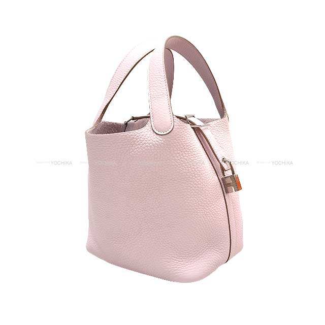 HERMES Handbag Picotin Lock 18 PM Mauve Pale Taurillon Clemence Silver HW Stamp W[BRAND NEW][Authentic]