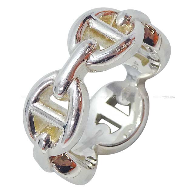 [Pre-loved] HERMES ring Chaine d'Ancre Enchainee PM #46 Silver Silver925 (SV925 Ag925) #46 Silver HW[LIKE NEW][Authentic]