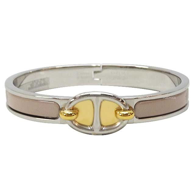 HERMES bracelet Mini Click PM Chaine D'ancre Marron glace Silver HW[BRAND NEW][Authentic]