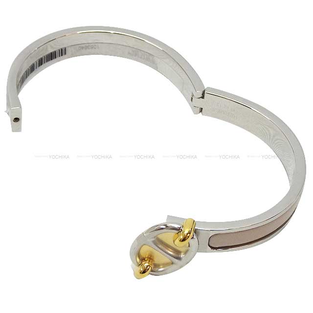 HERMES bracelet Mini Click PM Chaine D'ancre Marron glace Silver HW[BRAND NEW][Authentic]