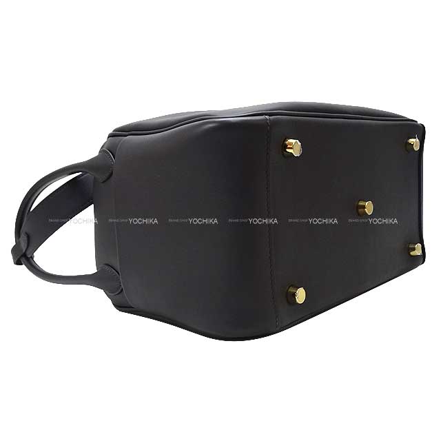 [Pre-loved] HERMES Shoulder bag Lindy 26 Verso Caban/Blue Fride Evercalf Gold HW Stamp B[LIKE NEW][Authentic]