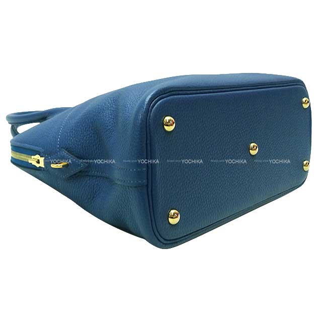 HERMES Shoulder bag Bolide31 Deep Blue Taurillon Clemence Gold HW Stamp Y[EXCELLENT][Authentic]